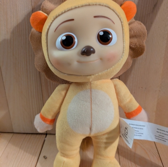 cocomelon Lion Plush Toy - Tan and Orange 9 Inches Tall - Picture 5 of 6